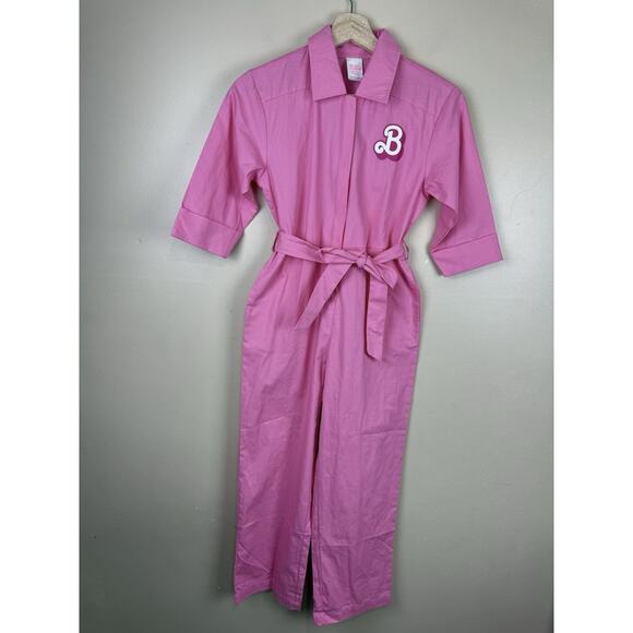 Barbie Girls Pink Power Jumpsuit Spirit Halloween Costume Size M - Picture 2 of 15